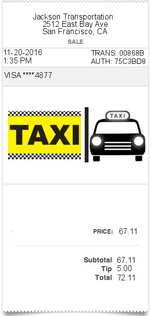 invoice template for cab